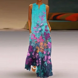 2024 Summer Robe Holiday Travel Collar Sexy Dress Y2k Elegant Women's Maxi Dress Vestidos Mujer Robe De Soirée De Mariage