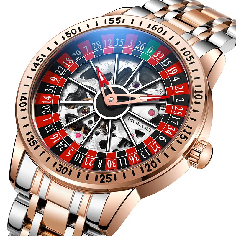Men Mechanical Watch Automatic Luxury Gambling Rotating Plate Dial Wristwatch Man Casual Waterproof Luminous Clock Reloj Hombre - Image 6