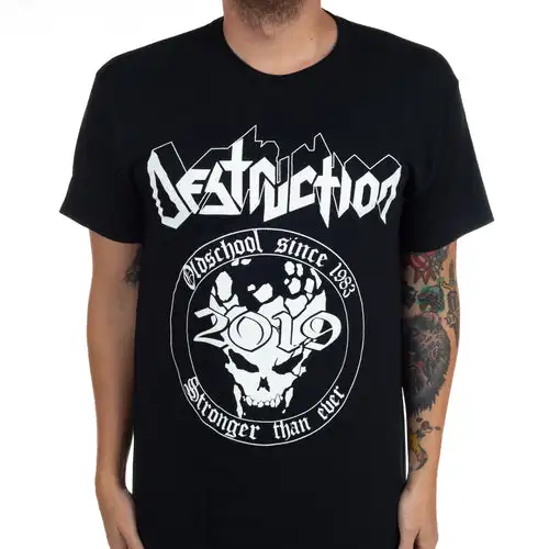 Best Destruction Band Graphic Cotton Shirt Unisex Summer Short Sleeve Fashion Brand Tee Luxury Casual Vintage Tees