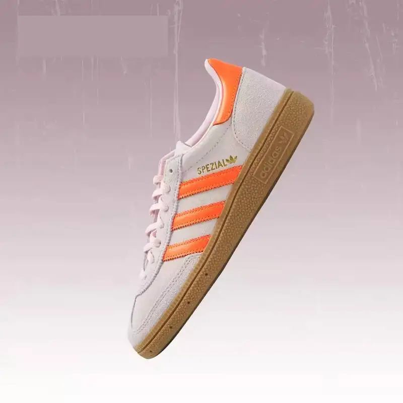 2026 Sport Adidas JS0250 Pink Orange Low Cut Suede Casual Sneakers Gum Rubber Sole Skate Shoes