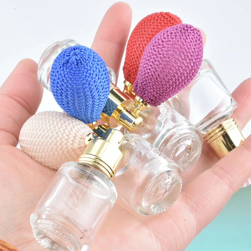 3pcs/lot 5ml Colorful Airbag Perfume Spray Bottle Gasbag Balloon Fragrance Bottle Atomizer Glass Essential Oil Bottles