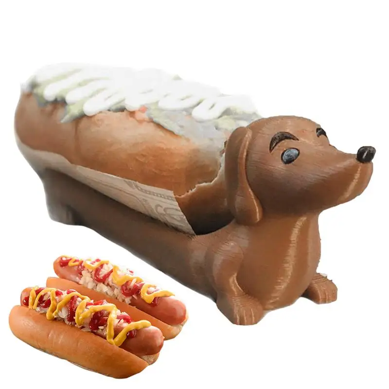 

Home Hot Dog Dachshund Tray Dachshund Snack Holder Creative Dachshund Decoration Plate for Restaurants Family Gatherings