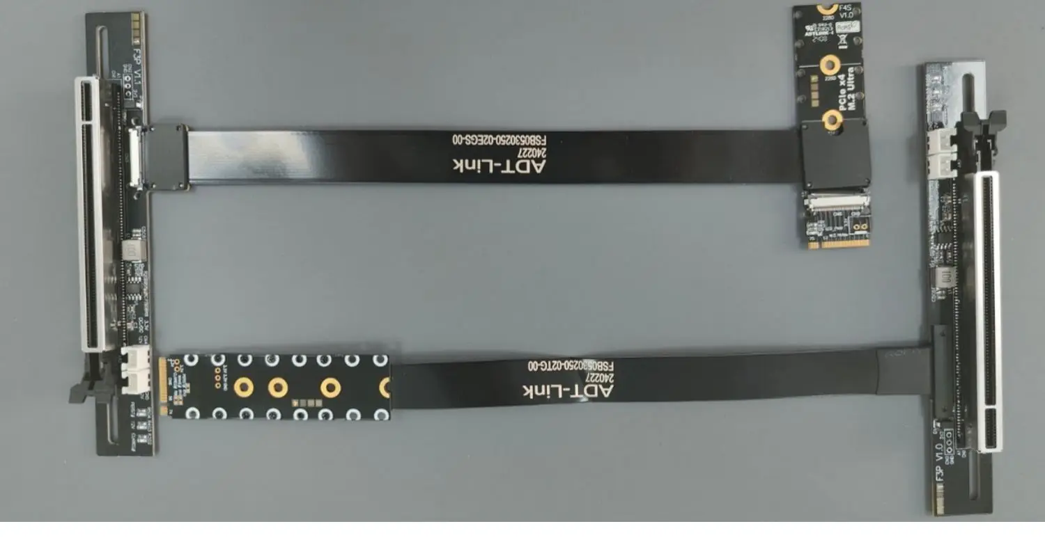 Für m.2 ngff nvme taste m zu pci-e 5,0x16 grafikkarten verlängerung kabel m.2 umdrehung 90 abgewinkelt 16x m.2 riser karten adapter gpu kabel – Detail 5