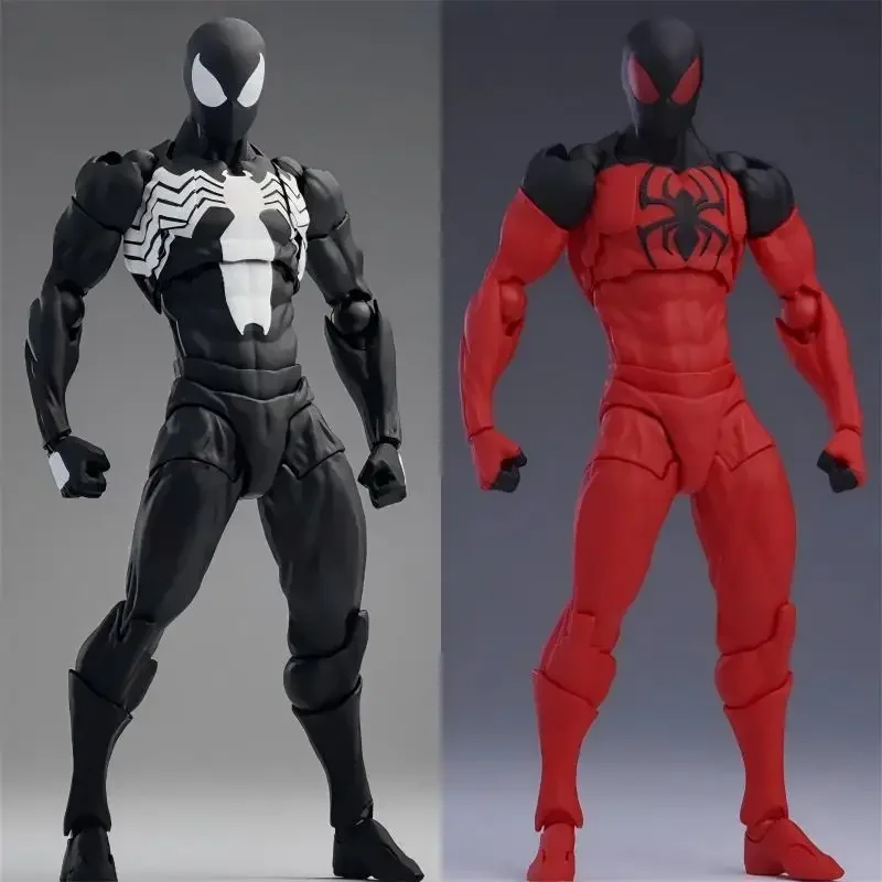 

New Mess Toys The Black Neighbor Symbiotic Spider-Man Black Venom Suit Joint Action Figures Custom-Made Ornaments Boy Gift