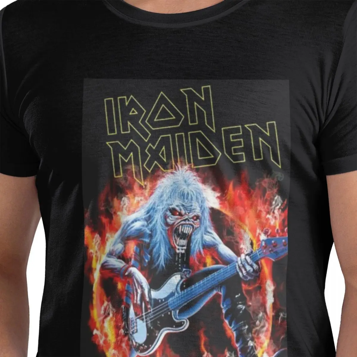 

Creative Retro Ironmaiden Rock Band 100% Cotton T-Shirt Men'sFunny T Shirts Men O-Neck Short Sleeve S-6XL