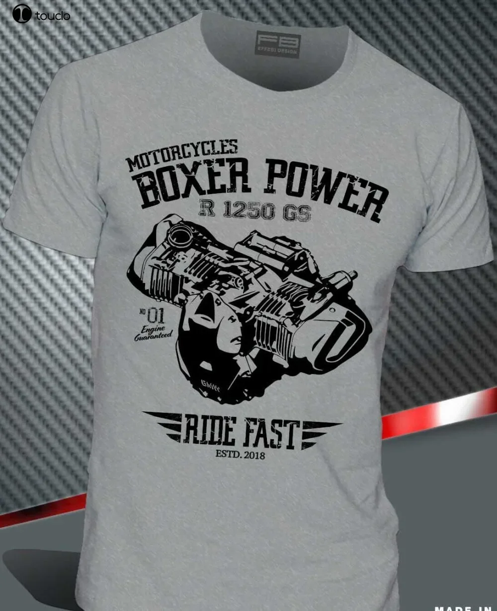 T-Shirt R1200Gs R1250 Gs Exclusive Adventure Boxer Power Engine Motorrad Men  Summer Printing Cotton Tops Tees T Shirt