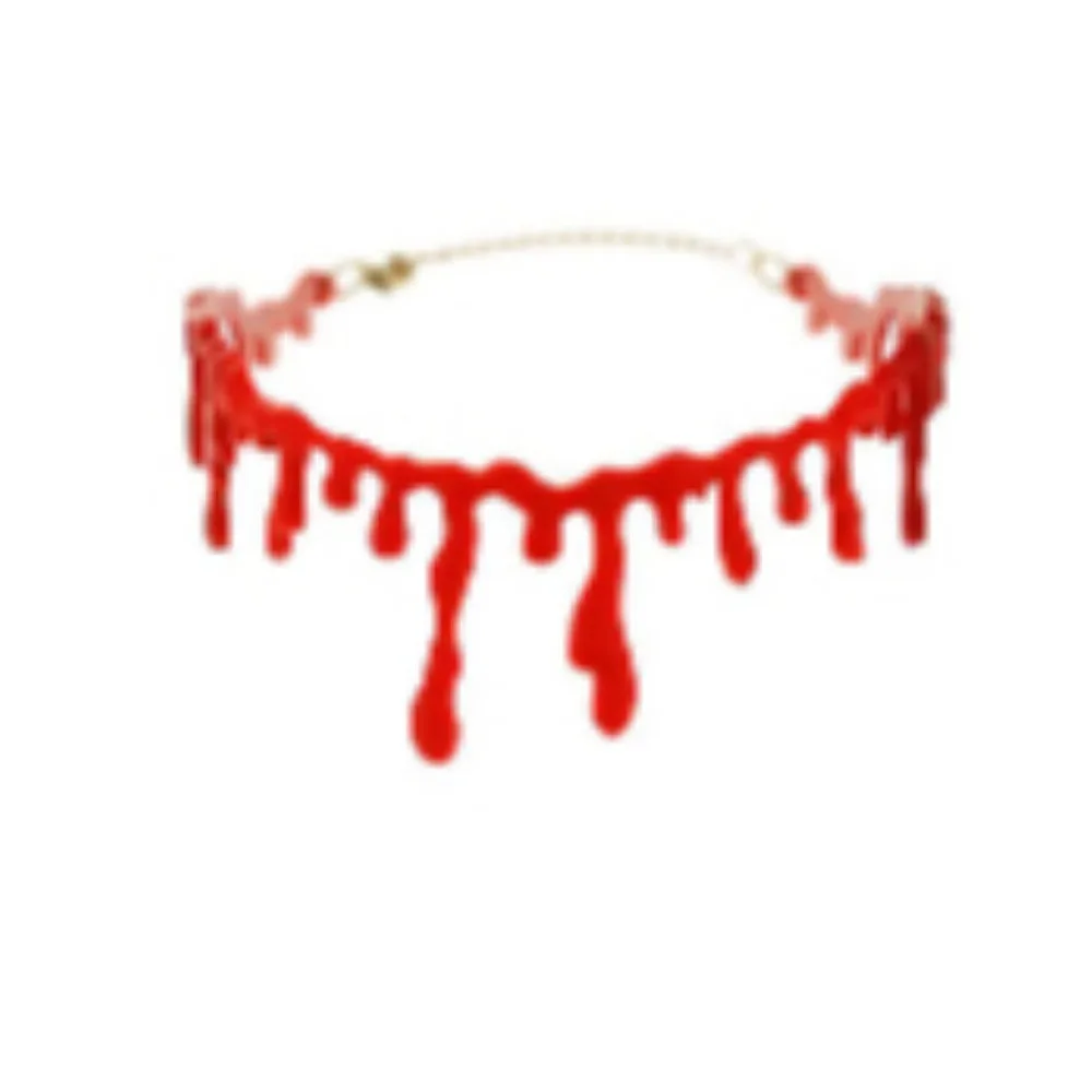 Halloween Verkleedaccessoires Bloederige Witte Roze Hoofdband Halloween Bloedende Ketting Witte Bloedende Sokken