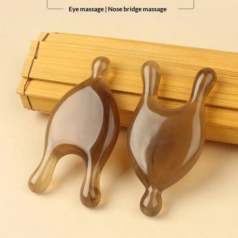 Guasha Resin Massage Comb Face Eye Lifting Scraping SPA Massage Plate Reduce Puffiness Meridian Dredging Stick Nose Massage Tool