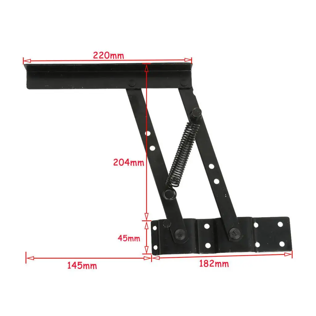 Furniture Hinge Spring Lift Up Table Hardware Jig Hydraulic Mechanism for Space Saving Coffee Table