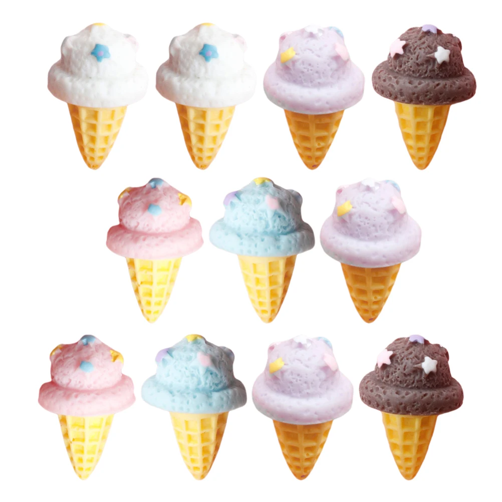 

15 шт., имитация конуса для мороженого, реалистичное поддельное мороженое для витрины магазина, домашний декор, реквизит для фотосессии, искусственный десерт, столешница