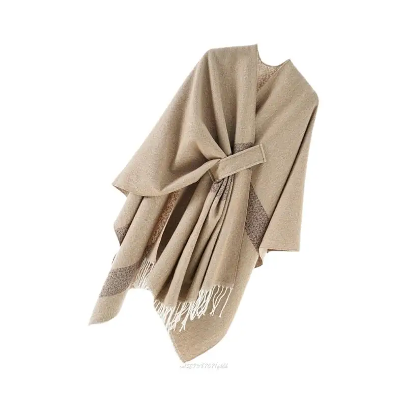 

X5XA Women's Shawl Open Front Shawl Capes Oversized Sweaters Fashion Shawls