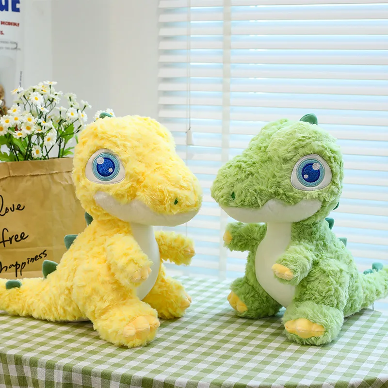 Lovely Dinosaur Plush Tyrannosaurus Rex Doll Yellow Green Toy Stegosaurus Pillow Cushion Gift For Children