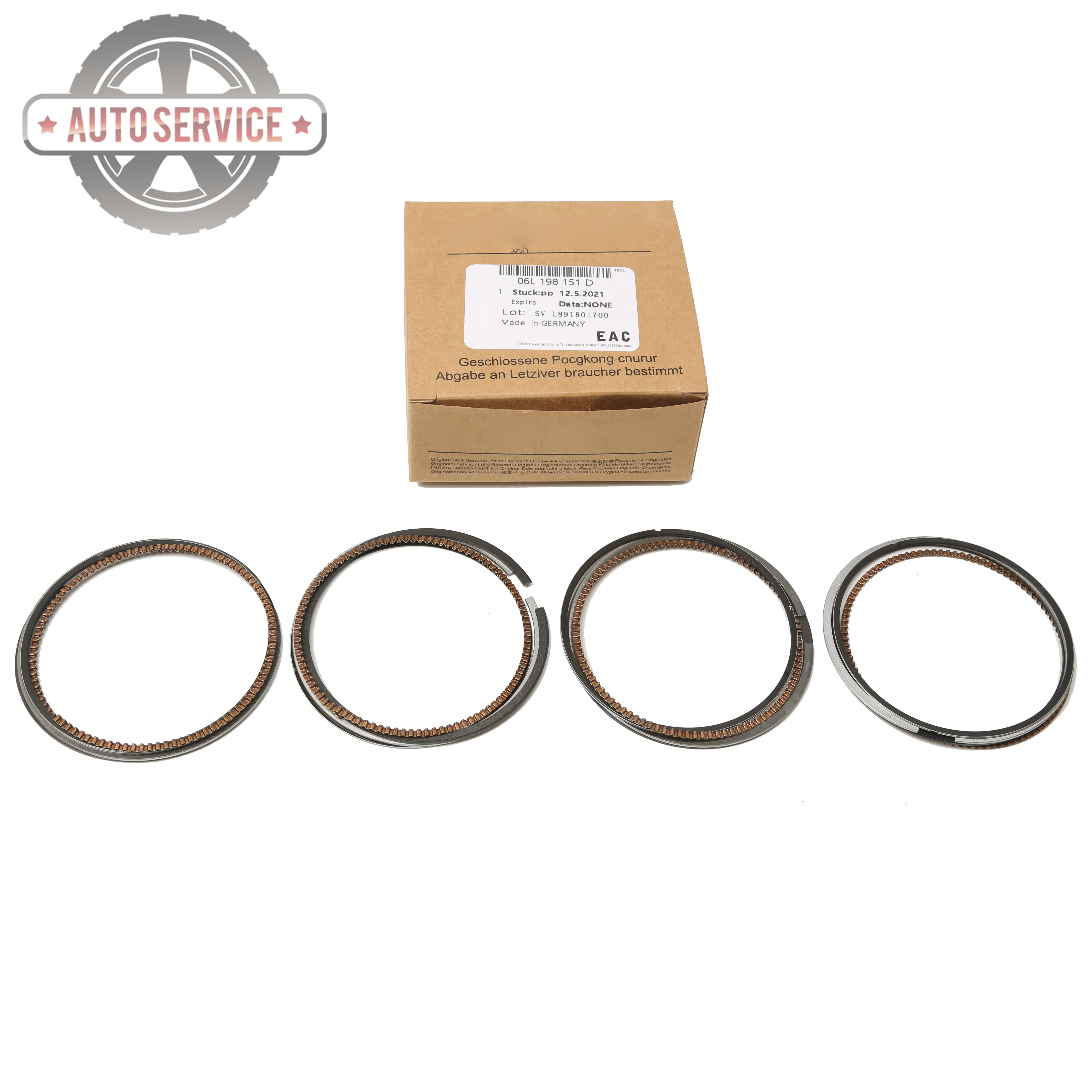 06L198151D 2C5385 Engine Piston Rings Set For VW Amarok 2010-2012 Eos Jetta Tiguan Audi  A4 A8 Q5 Skoda Seat Leon