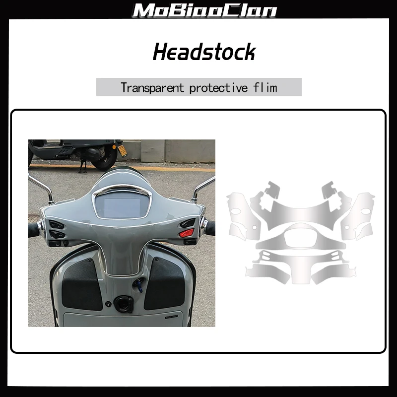 For VESPA GTS300 Invisible Motorcycle Coat Film Transparent Sticker Waterproof And Scratch Resistant Modification Accessories