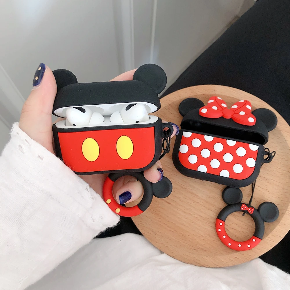 Cute Cartoon Cover for Apple AirPods 1 2 3 3rd Case for AirPods Pro Case with Lanyard Wireless Headphone Case TWS Earphones Case