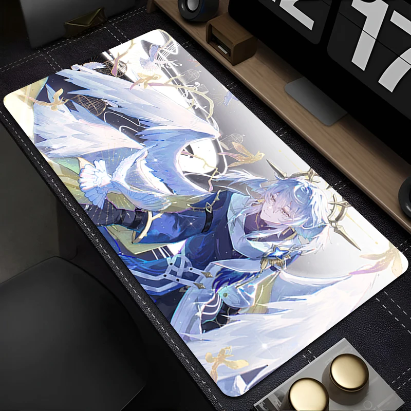 Tapis de souris pour ordinateur portable, armoire de bureau, clavier, PC, grand tapis de souris HD, caoutchouc antidérapant, Honkai Star Rail, tapis étendu du dimanche