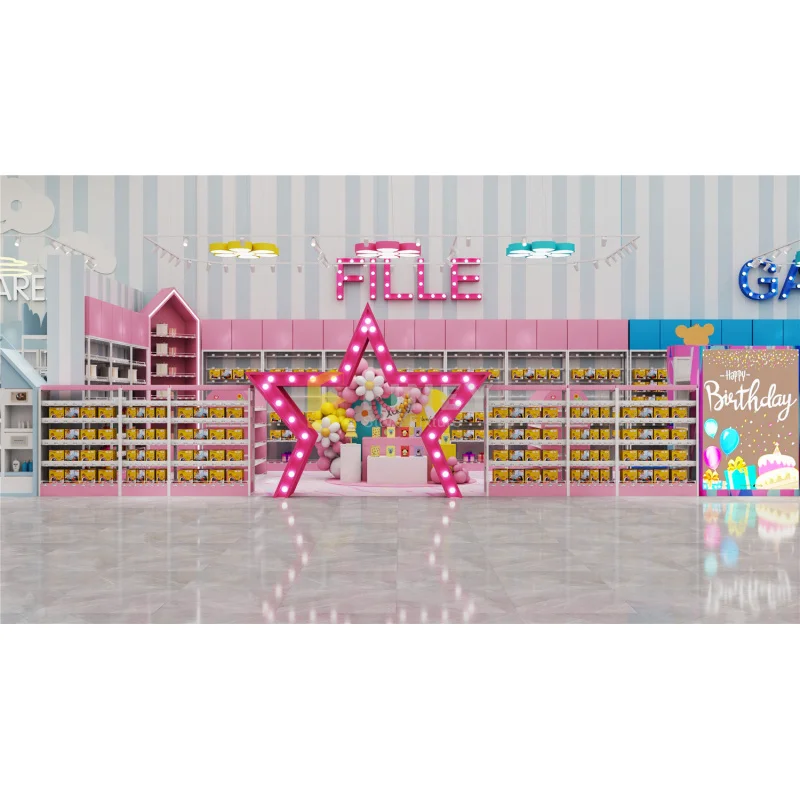 （customized）Customized Retail Space Interior Decoration Design Service Mall Store Display Fixture Showroom Design Party Shop