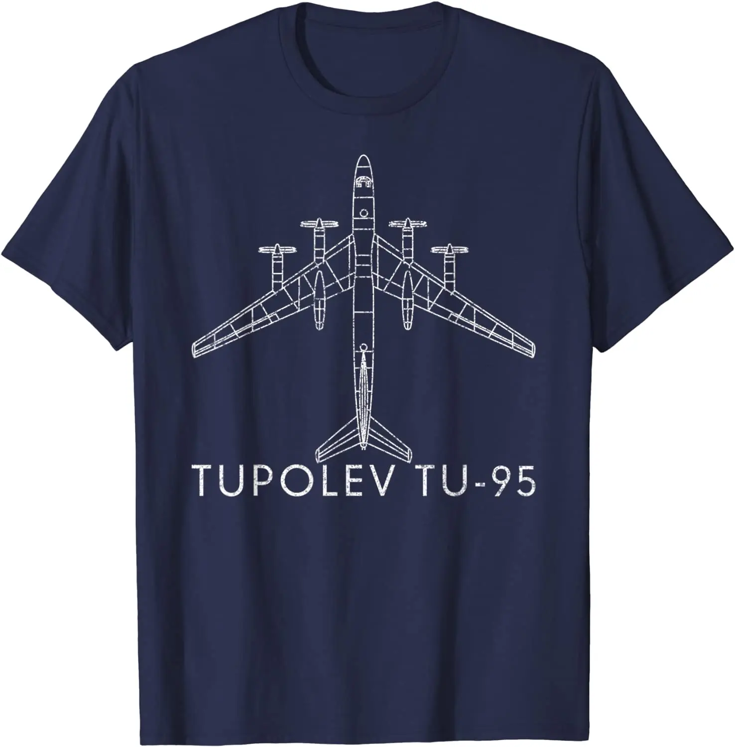 طائرة حربية روسية Tupolev Tu-95 الدب الانتحاري الاستراتيجي تي شيرت الصيف القطن الرجال تي شيرت جديد الشارع الشهير المعتاد تي شيرت #4
