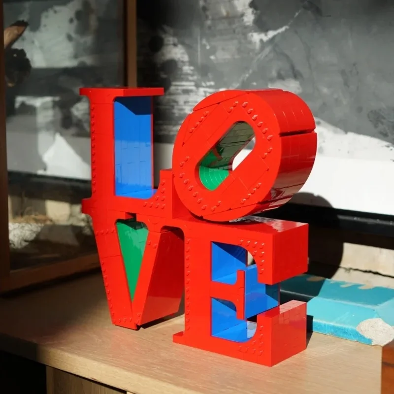 

New Valentine's Day gift love sculpture building blocks adult creative assembly jewelry toys Men and women birthday gifts