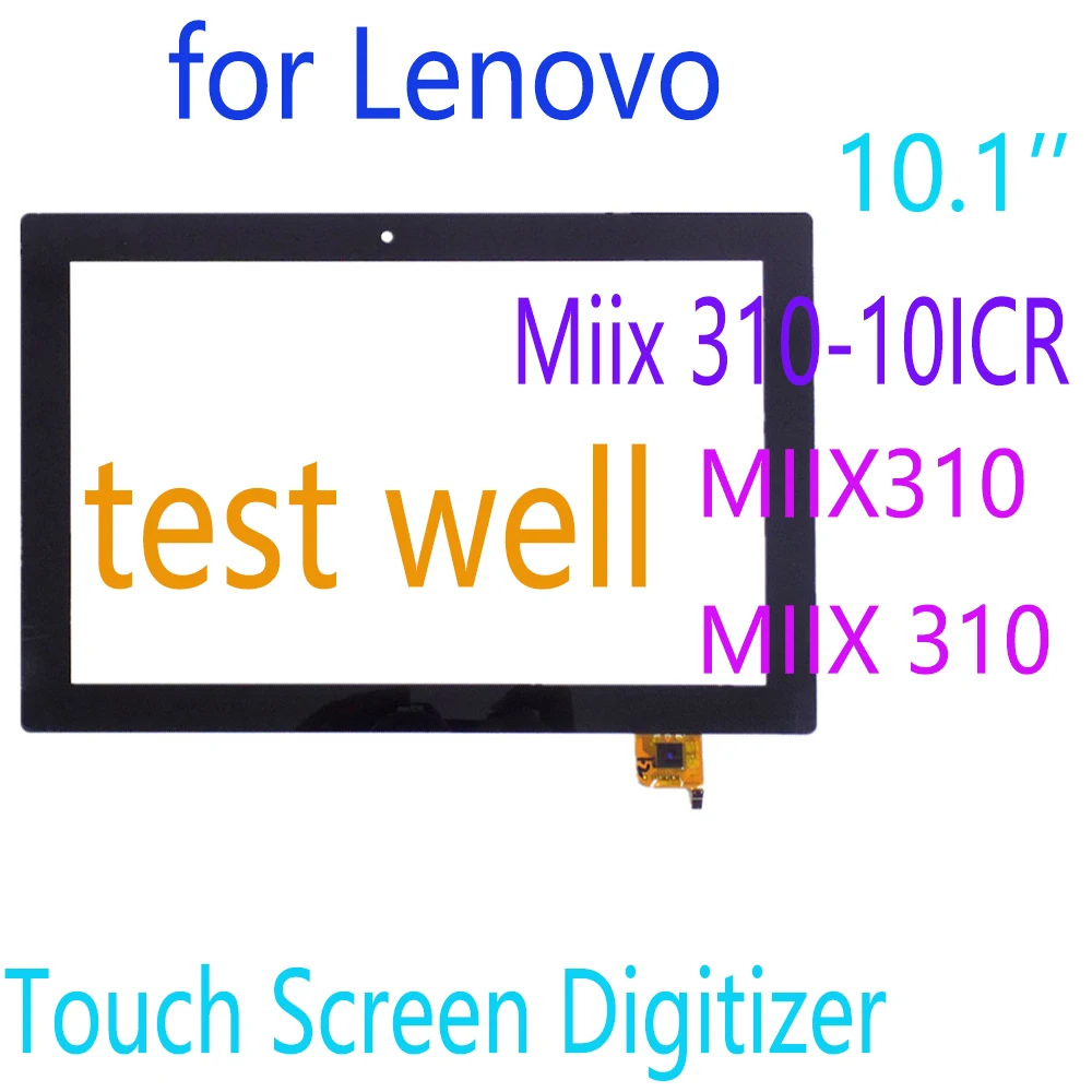 10.1 Inch Touch Glass For Lenovo MIIX 310-10ICR Miix 310 Miix310 Touch Screen Digitizer Front Glass Panel Lens Sensor Replacemen