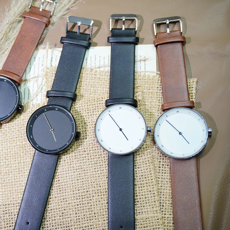 야졸 비즈니스 심플 쿼츠 남성용 시계 방수 PU 밴드 남성 시계 패션 캐주얼 남성 손목시계 선물