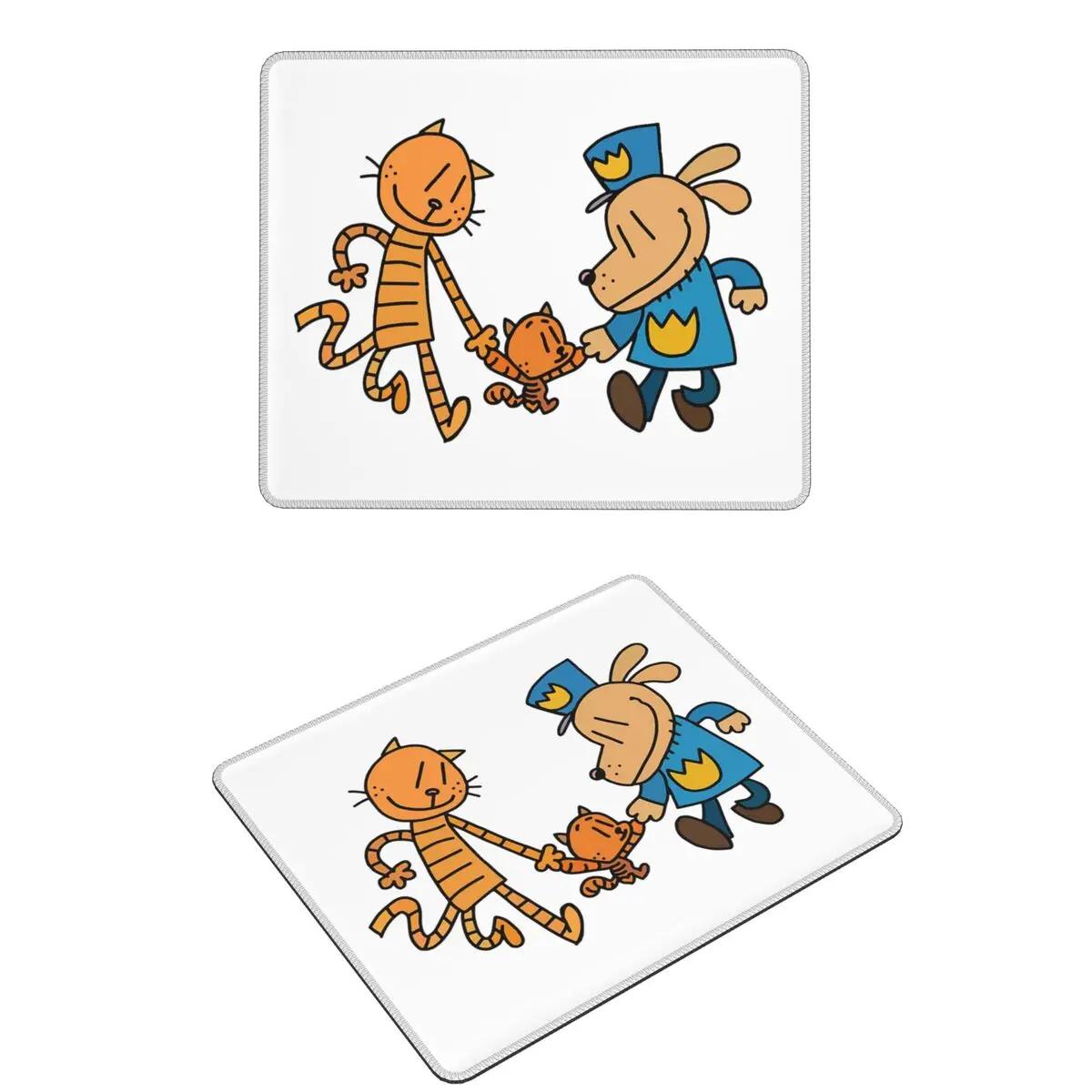 

Dog Man, Lil Petey, And Big Petey Fan Art Mouse Pad Computer Keyboard Mouse Mat Gamer PC Desk Mat Office Table Mats