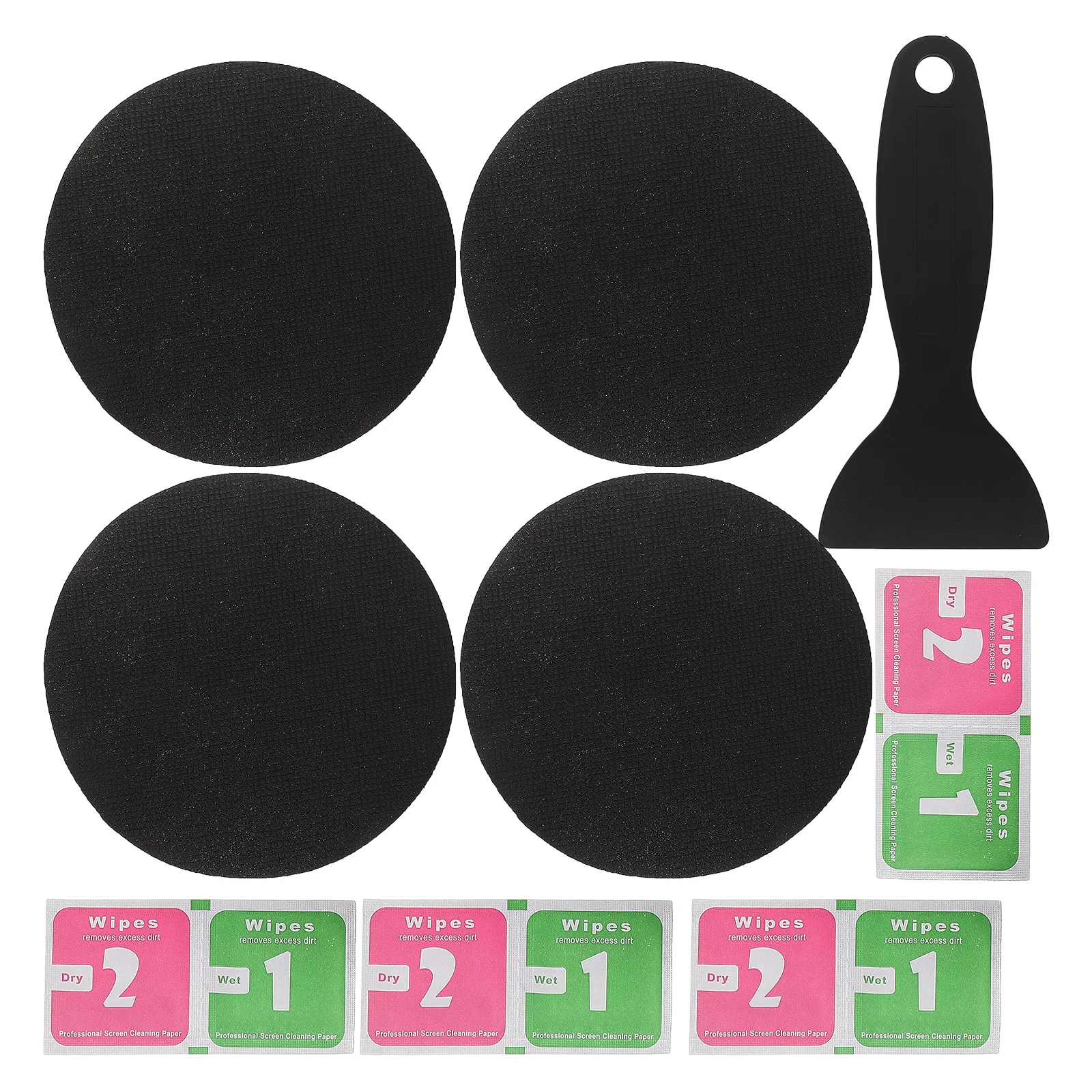 

1 Set Trampoline Patch Repair Kit Round Patches Mat Repair Tool Set Durable Fix Leak Solution Compatible All Brands Outdoor