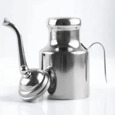 

Stainless Steel Kitchen Grease Container Oil Storage Pot Long Spout Cooking Oil Separator Pot Grease Container