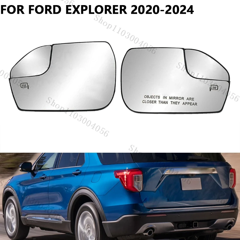 

For Ford Explorer 2020 2021 2022 2023 2024 Car Exterior Side Mirror with Heated Reflective Lens Mirror LB5Z17K707M LB5Z17K707L