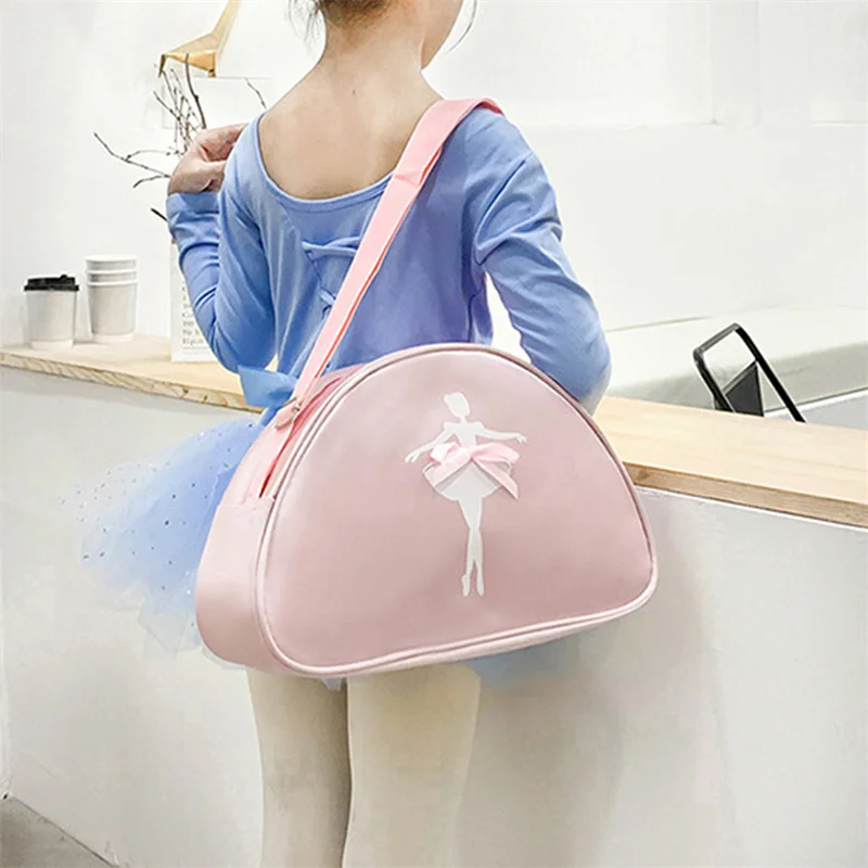 Bolsa de Ballet duradera para niña, bolso de hombro para Ballet, deporte, baile, bolso de bebé, bolso de poliéster, almacenamiento de tela, color rosa, nuevo