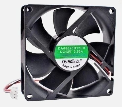 

Brand New DA08025B12UR 80x80x25mm 80mm ventilador DC 12V 0.50A ventilador de refrigeración de alto volu Expedited shipping