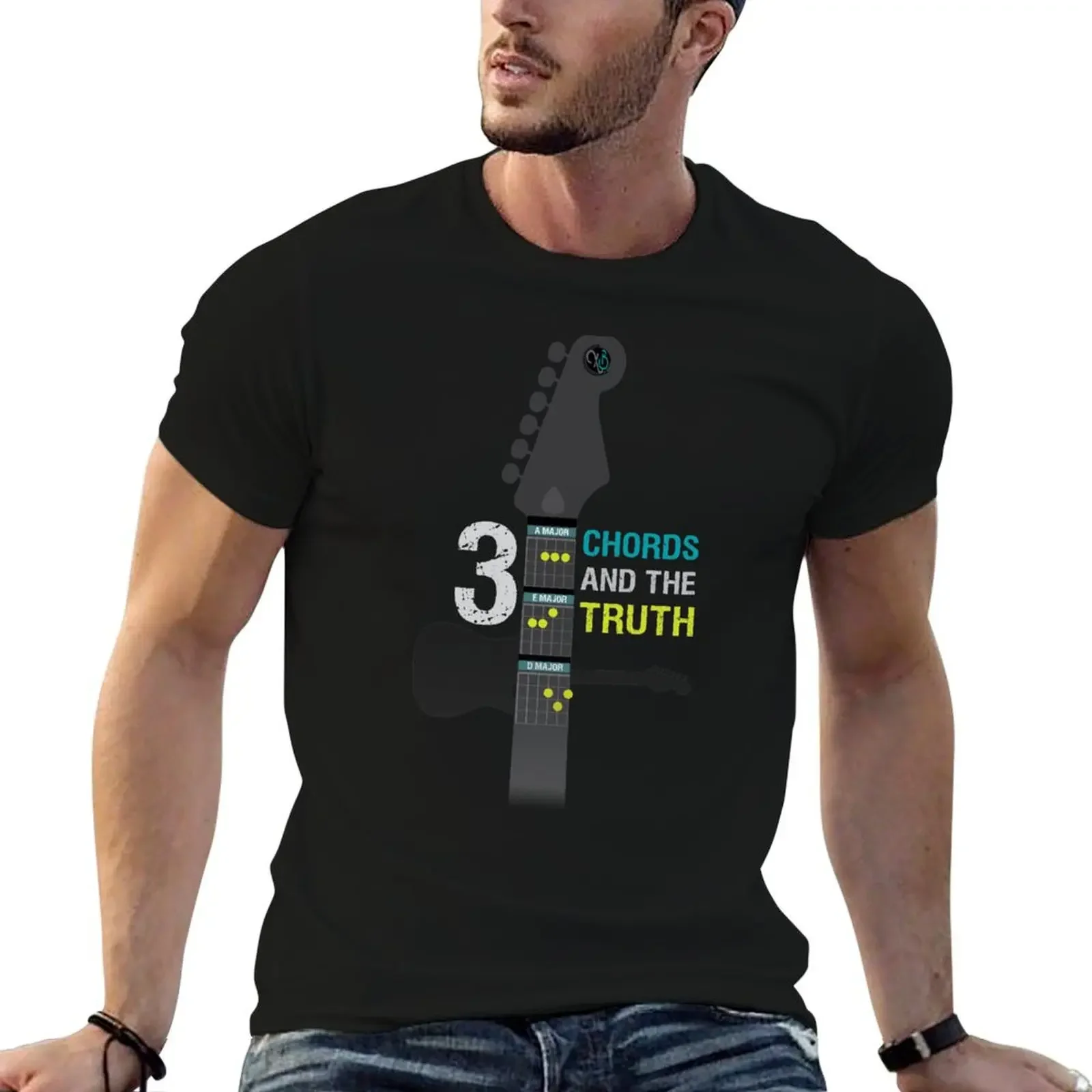 

3 chords and the truth T-Shirt basketball graphic tees oversizeds cute clothes Short sleeve tee funny t shirts for men