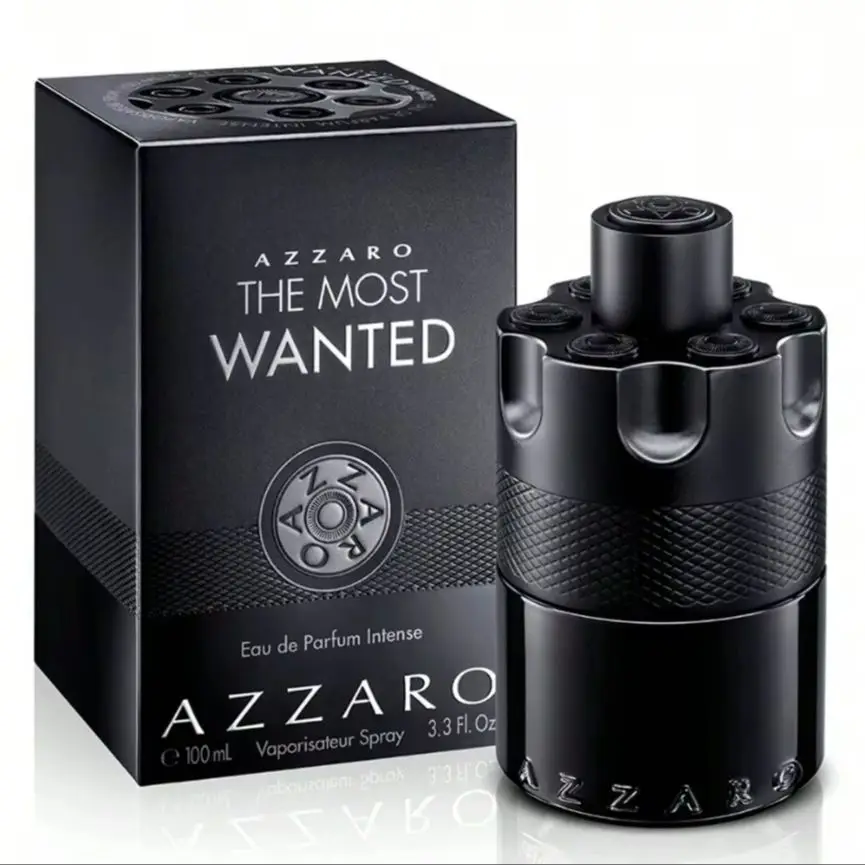 Azzaro The Most Wanted Eau de Parfum Intense Spray für Männer EDP Intense Parfüm 3,38 oz/100 ml — Perfekt für Geburtstage, Abschlussfeiern, Partys, Reisen, Camping, Outdoor-Aktivitäten, Schule,