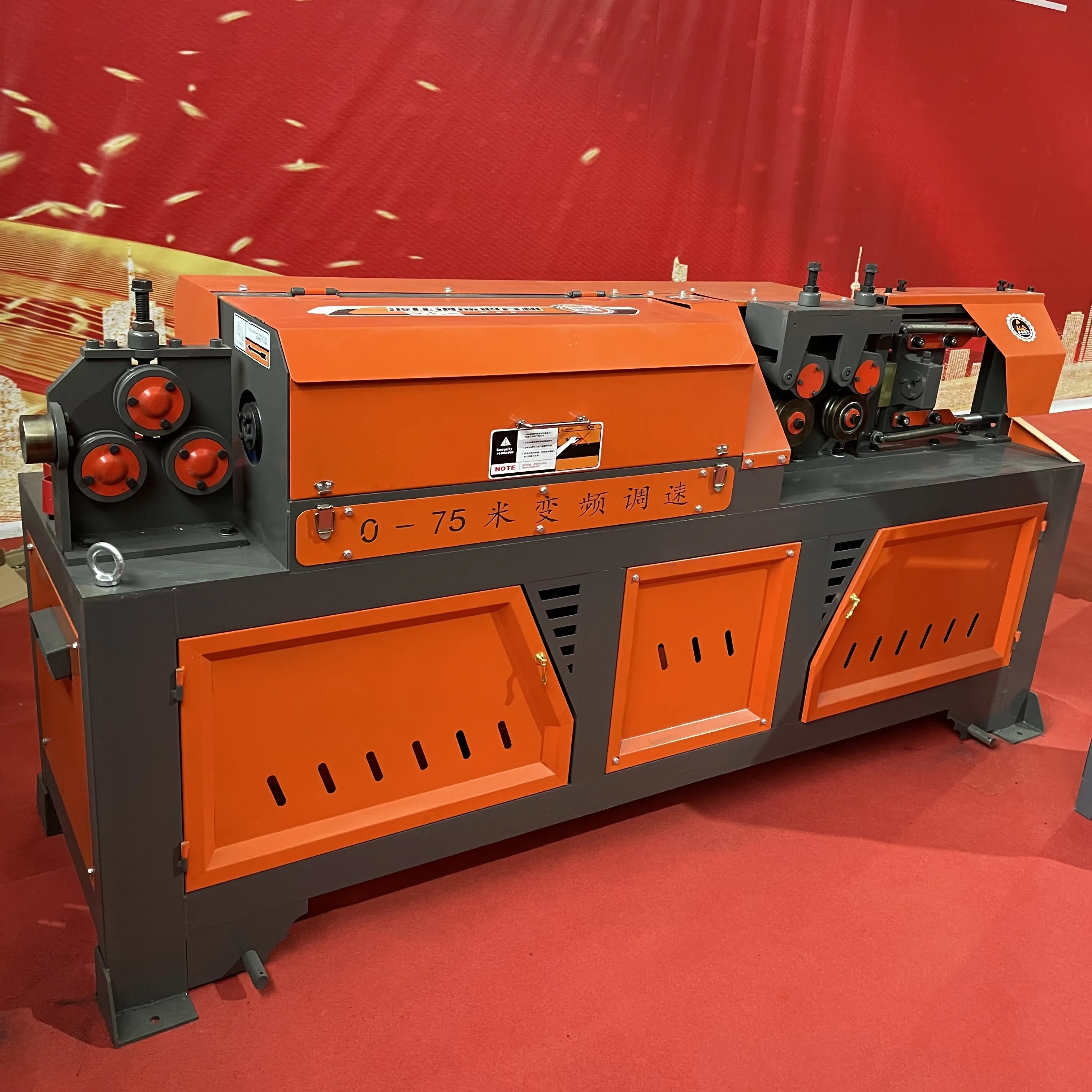 Low Price High Efficiency Multi-roll Metal Steel bar Tube Wire Rod Straightening Machine 380-440V 4000W