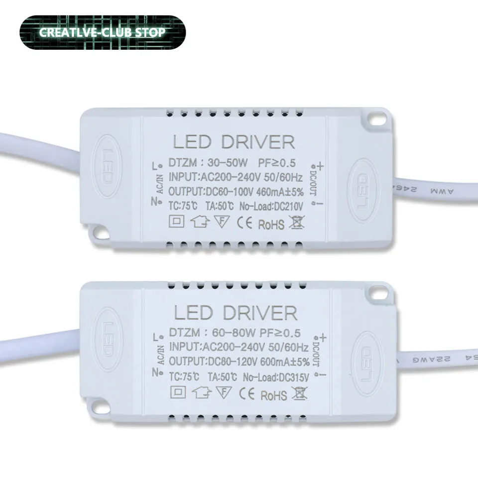 LED ドライバー 30-50 ワット 60-80 ワット電源ユニット DC60-100V