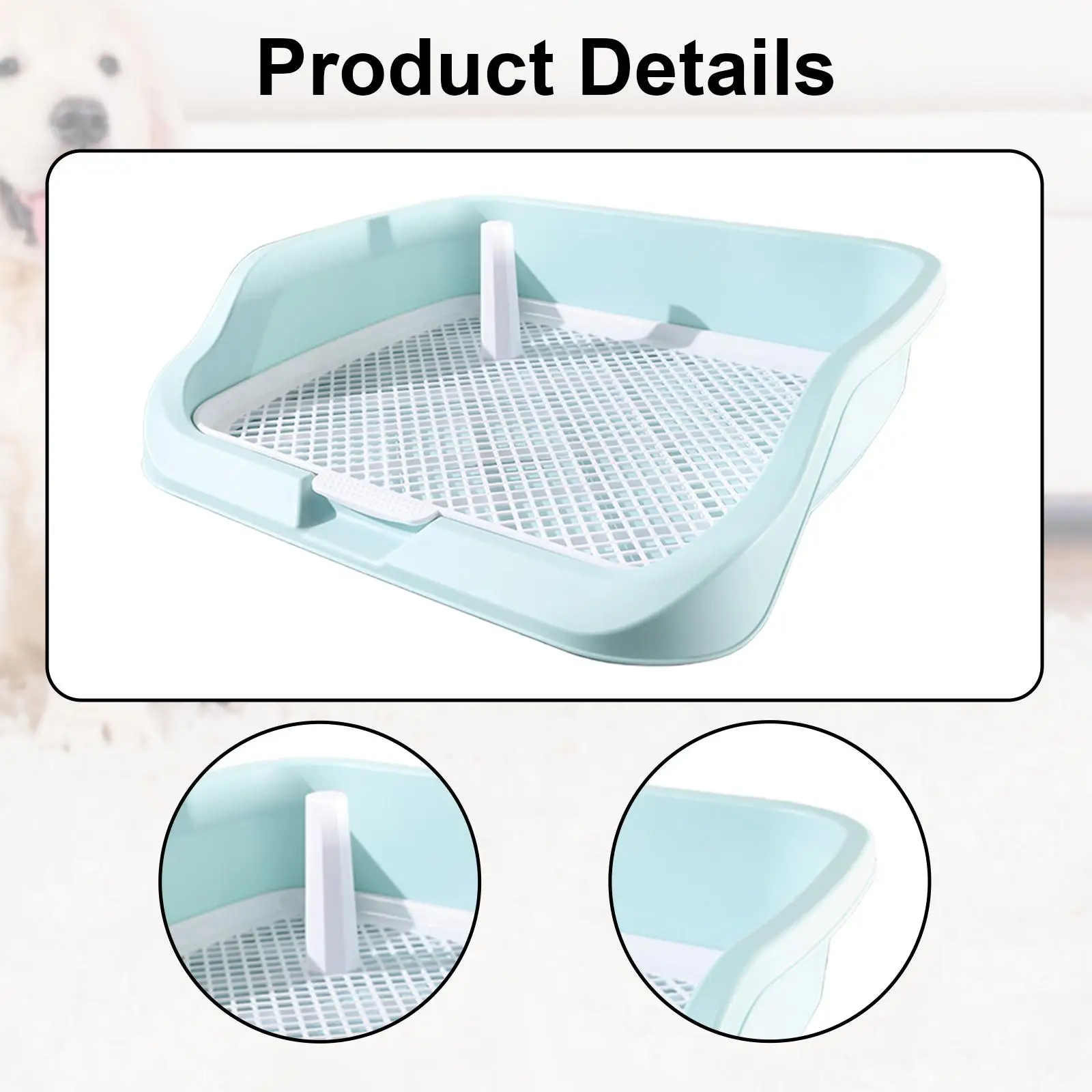 애완견 화장실 소형 및 중형견용 휴대용 액세서리 트레이너 코너