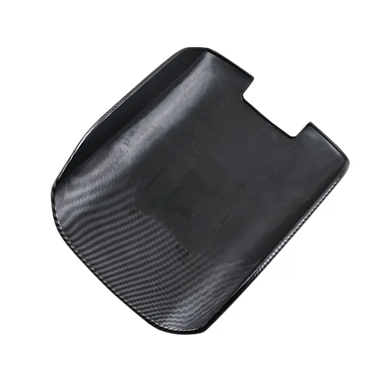 Carbon Fiber Style Car Accessories Central Armrest Box Cover Trim For Porsche Cayenne 2011 2012 2013 2014 2015 2016 2017