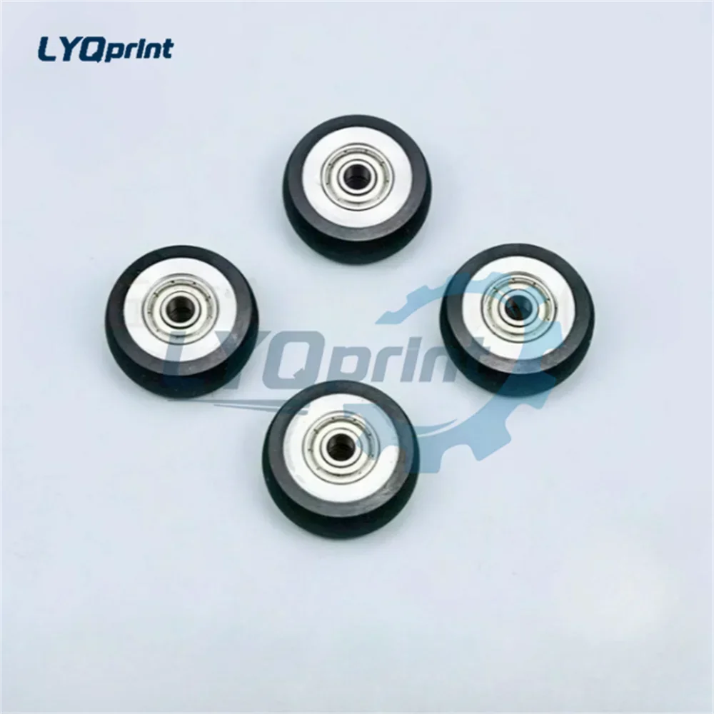 

10 Pieces Komori Rubber Wheel 35x6x14mm Feeder Paper Pressing Wheel For Printing Machine