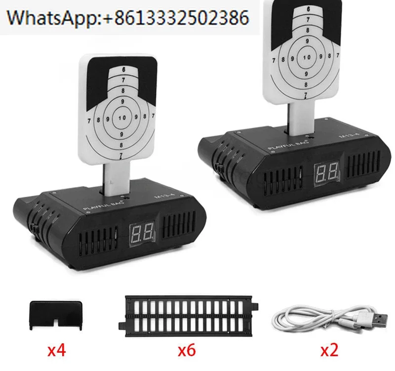 

2pcs outdoor indoor new interactive game 2mw laser induction moving undulating target counting training boy model toy sd28
