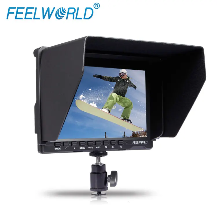 FW759 Dslr Shooting External Screen Sunshade Hotshoe Mount HD Display 1280*800 7 Inch Small Size Lcd Monitor With Focus Assist