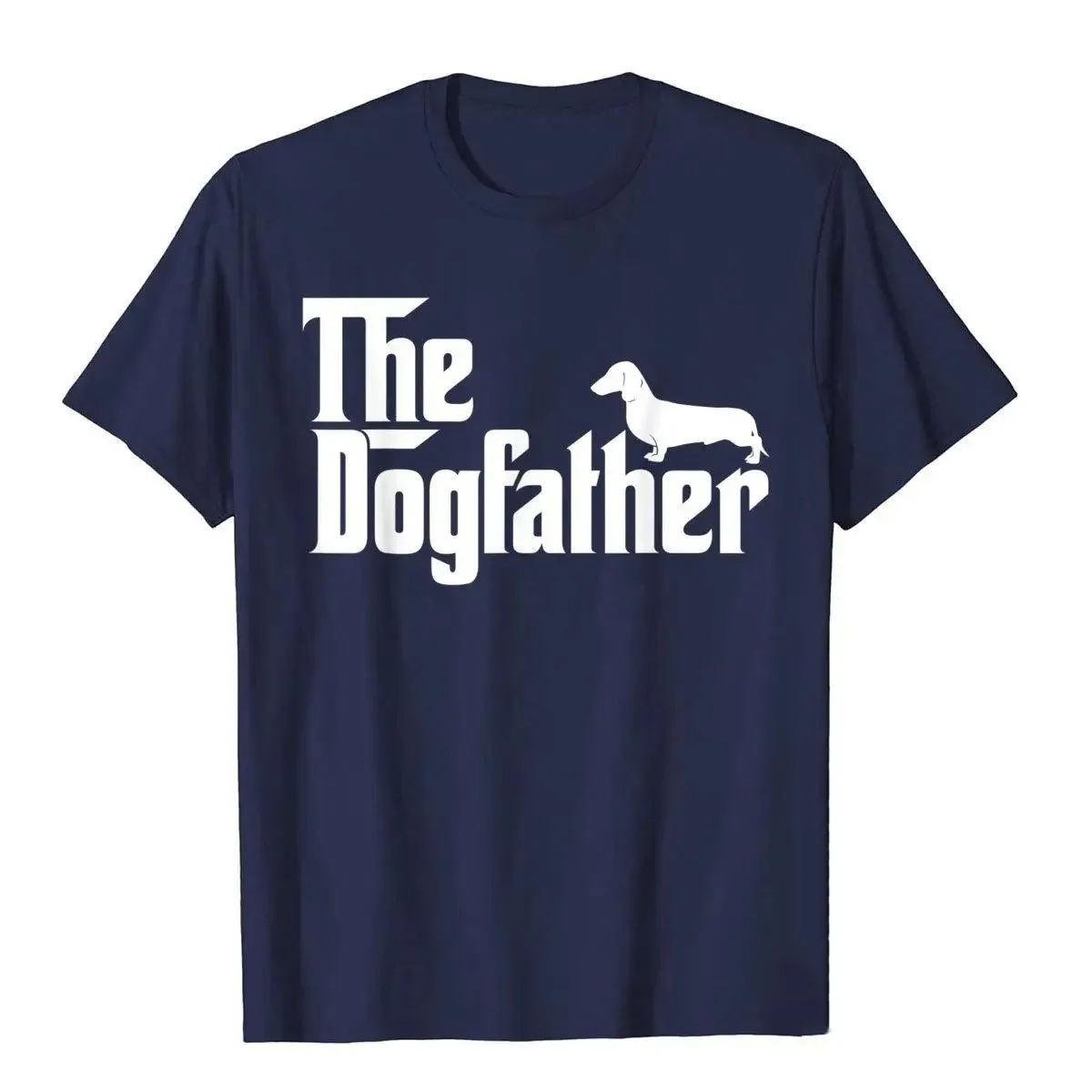 Men's High-End Dog Dad Dachshund T-Shirt Fun Father Dog Lover Gift T-Shirts and T-Shirts Unique Cotton Men's T-Shirt American