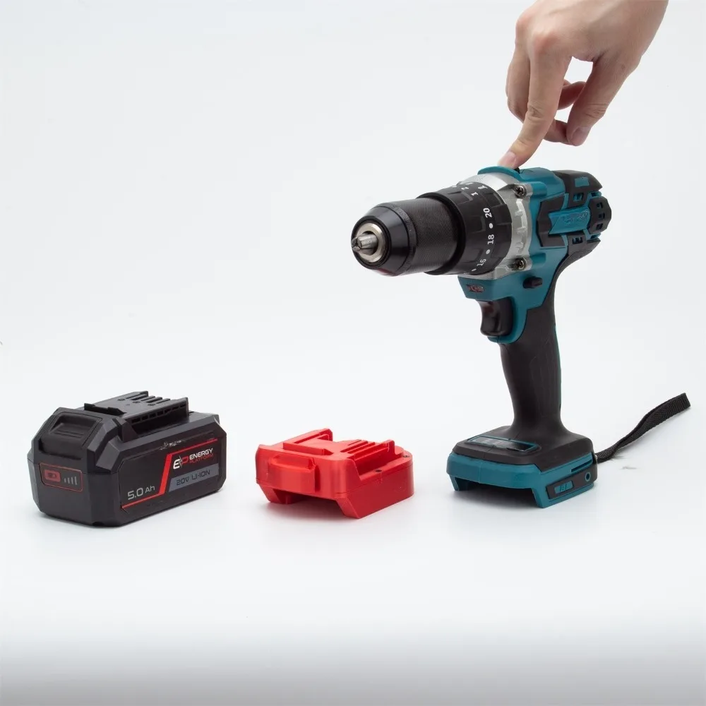 Para SKIL PWR CORE 20V batería de iones de litio a Makita 18V herramientas de taladro eléctrico inalámbrico adaptador/convertidor de batería (solo adaptador)