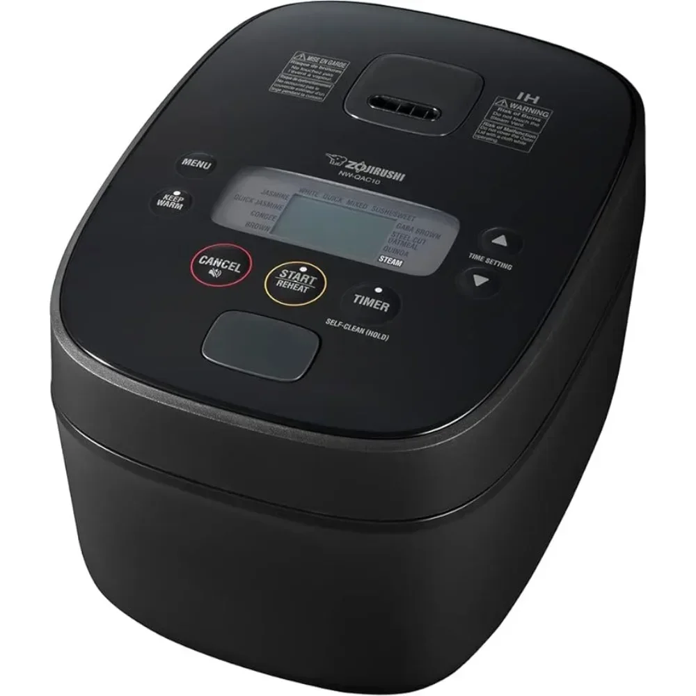 Induction Rice Cooker and Warmer, 5.5 Cup Capacity, Black