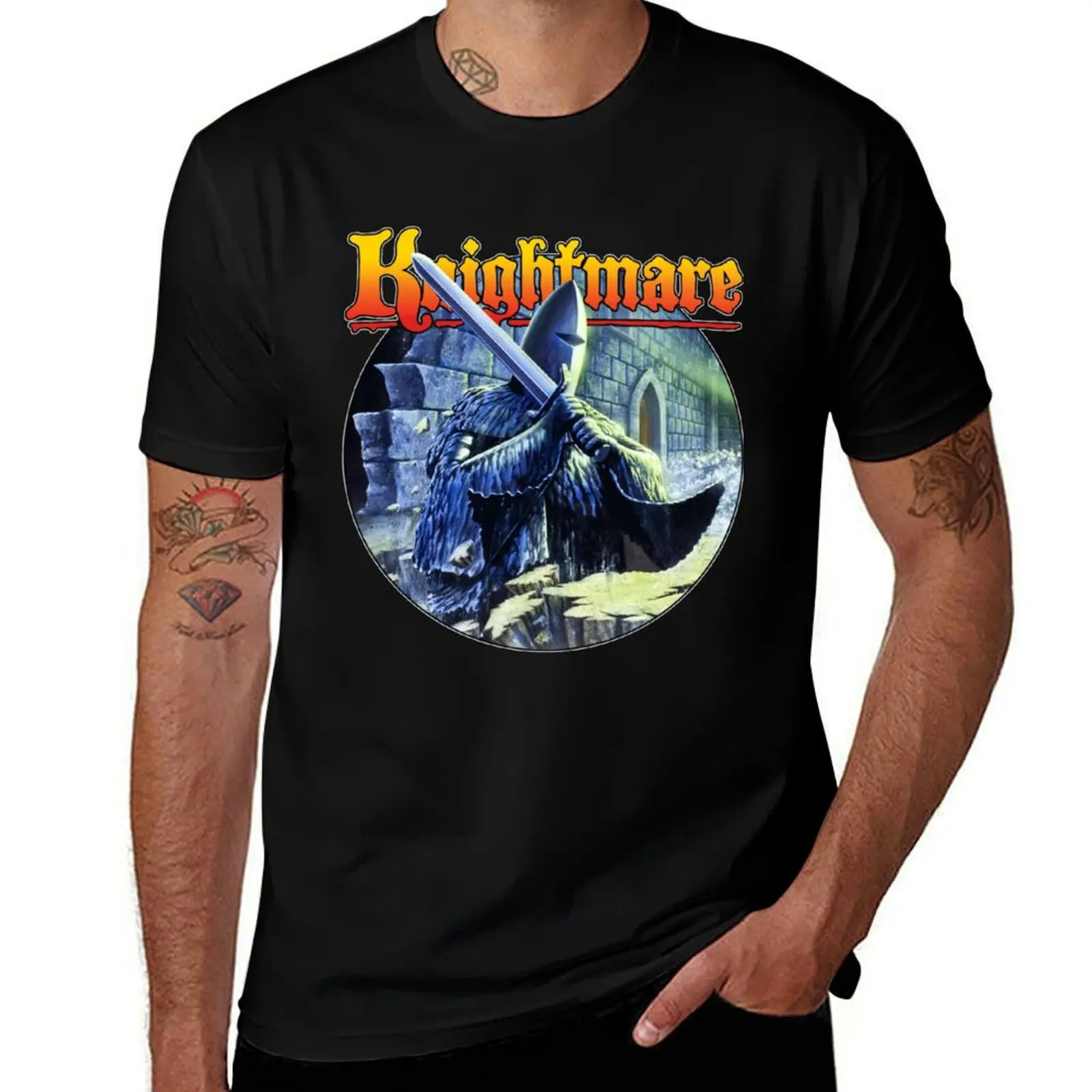 Knightmare - Fright Knight Classic T-Shirt tops Louboutins mens graphic t-shirts anime