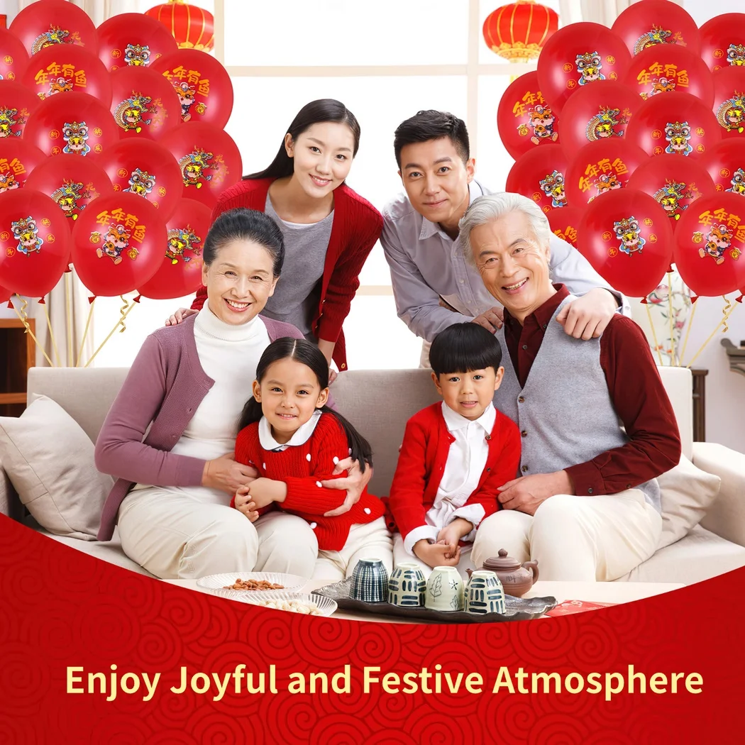 100Pcs Chinese New Year Balloons 10