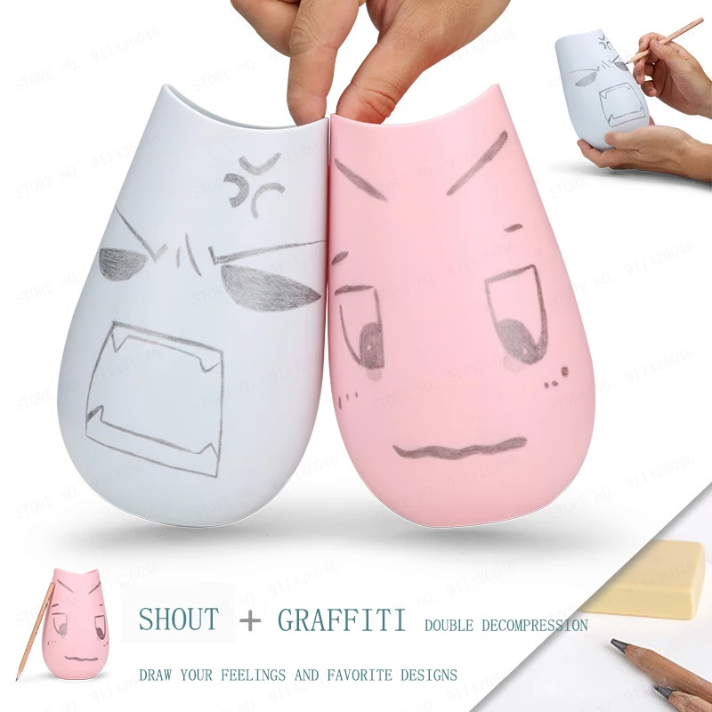 Psychological Catharsi Pot Creative Shouting Pot Screaming Emotional Vent Silencer Singing Graffiti Decoration Decompression Toy