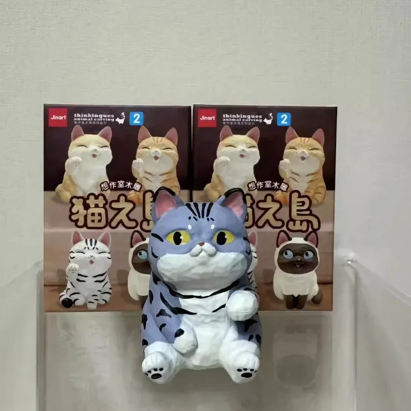 Süße Katzen Serie Action figur Tabby Katze kreative niedliche Figur Modell Ornamente Anhänger Bulk Spielzeug