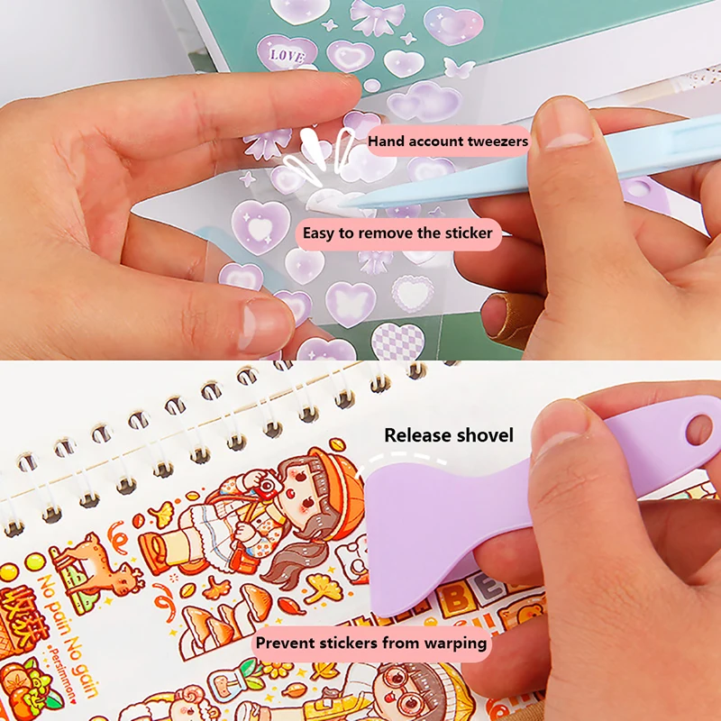 Pinças de plástico para scrapbook, ferramentas de mão conta, multi-ferramenta, papelaria, diy, diy, diy, diy, diy, álbum, sc, 1 conjunto