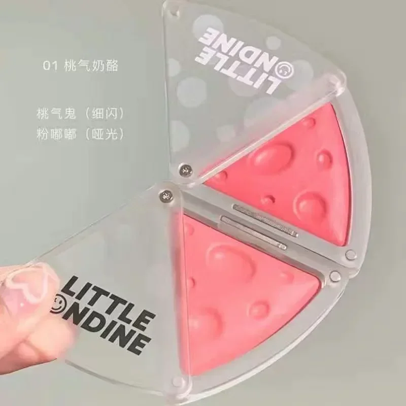 오리지널 리틀 네딘 듀얼 컬러 듀플렉스 매트 블러쉬 하이라이팅 올인원 팔레트 내추럴 프리티 뷰티 메이크업 매일 사용
