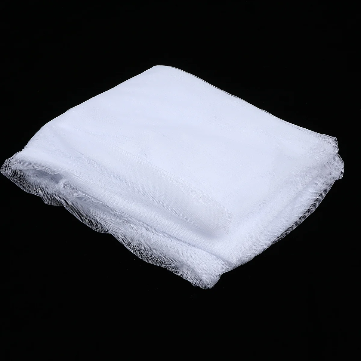 

Double Mosquito Net Bed Canopy Polyester Fiber Easy Install For Home Use White Close Net Simple Design